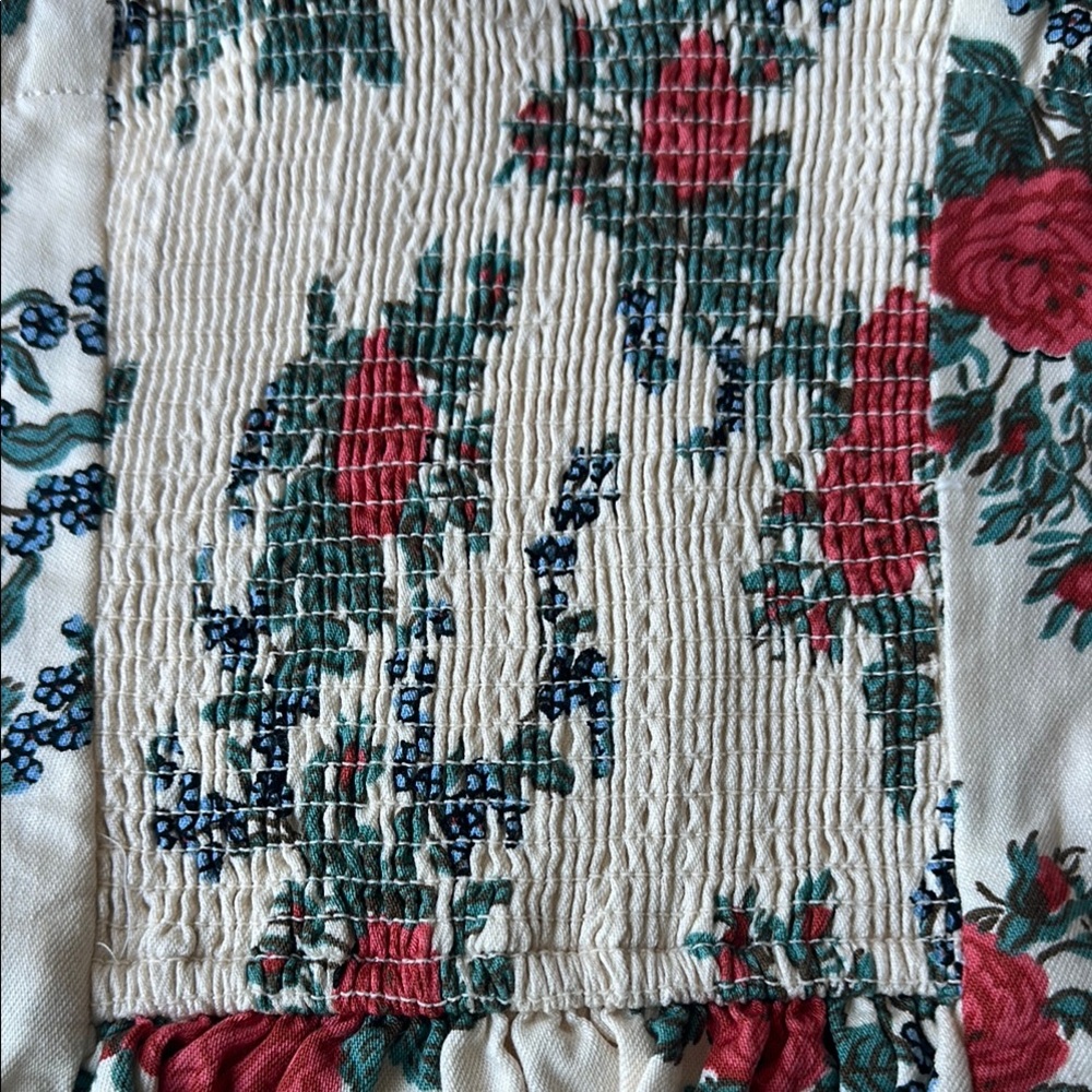 Free People Floral Strapless Corset Top XS - Picture 7 of 7